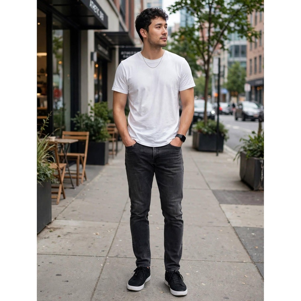 Levi's Mens 33x32 Athletic Taper Jean Black Denim Pants 541 Modern Streetwear